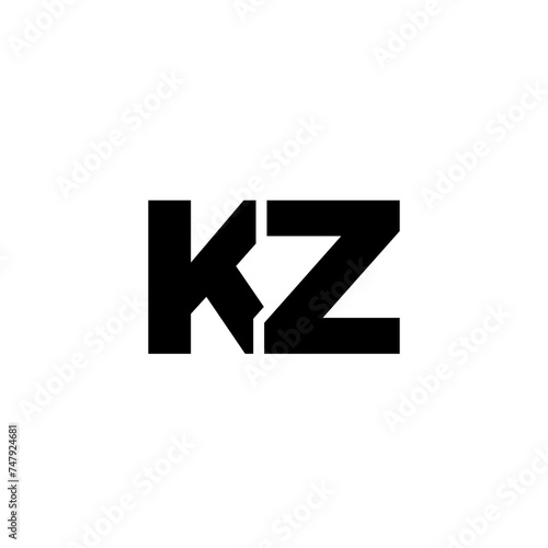 Free Download Letter K and Z, KZ logo design template. Minimal monogram initial based logotype. - GFXLoad