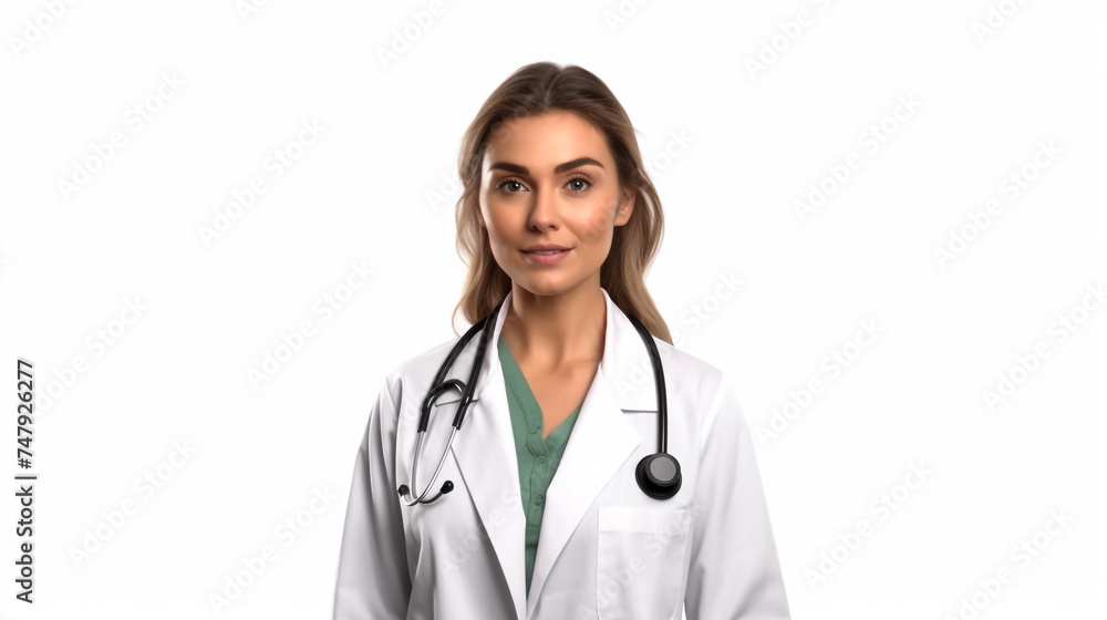 medicine, profession and healthcare concept - happy smiling female doctor or scientist in white coat