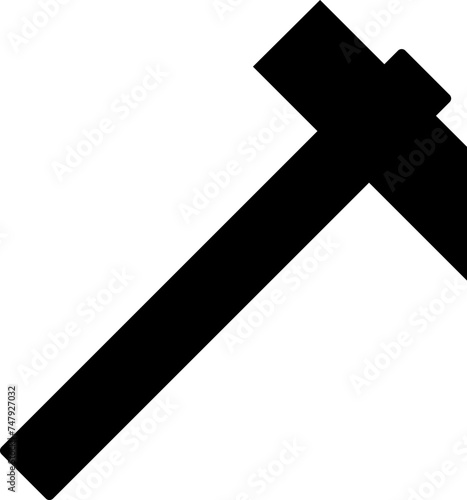 Hammer Icon in Flat Style. Vector Illustration.