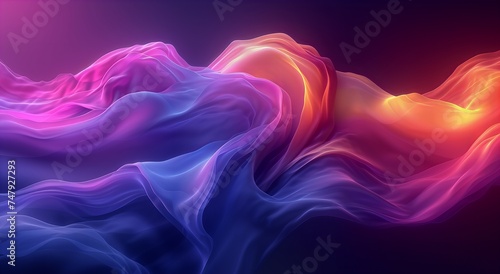 Wallpaper Mural Abstract Wave Pastel Colored Liquid Lines with Vibrant Colors Wallpaper Torontodigital.ca