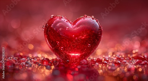 A close-up of a heart-shaped object on a table. Suitable for various romantic and sentimental themes