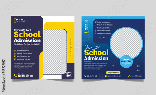 school admission social media post 