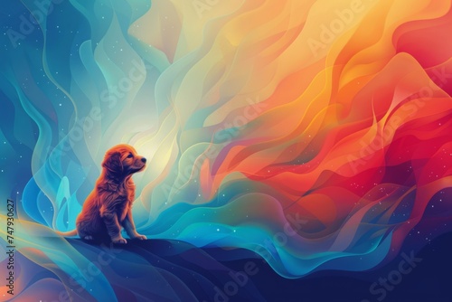 Abstract background for National Puppy Day photo