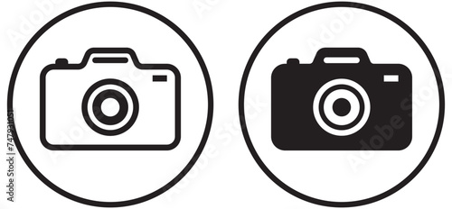 Camera icon set. photo camera icon. camera photography icon. Camera icon set. Photo camera in flat style. Vector