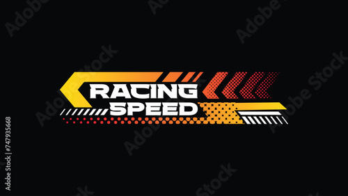 Experience the thrill of speed and style with the captivating car racing speed logo, tailored for automotive T-shirts, apparel, and stickers.
