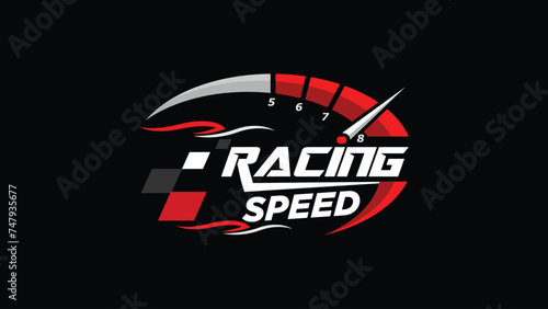Rev up your style quotient with the sleek and sophisticated car racing speed logo, destined to elevate automotive T-shirts, apparel, and stickers.
