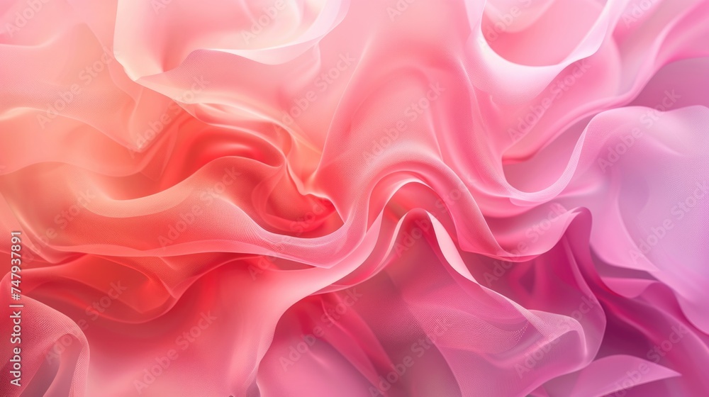 Fototapeta premium Close up of pink and red fabric, suitable for textile backgrounds