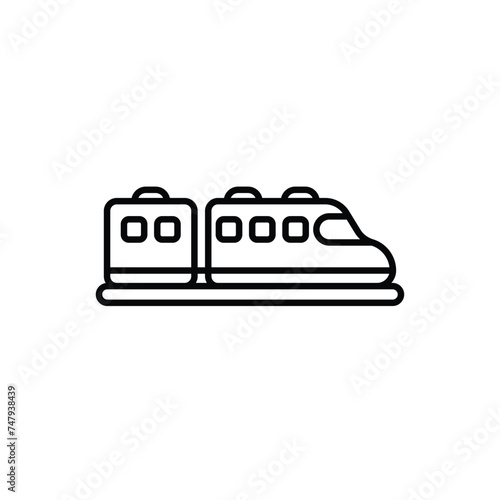 High Speed Train icon vector stock illustration