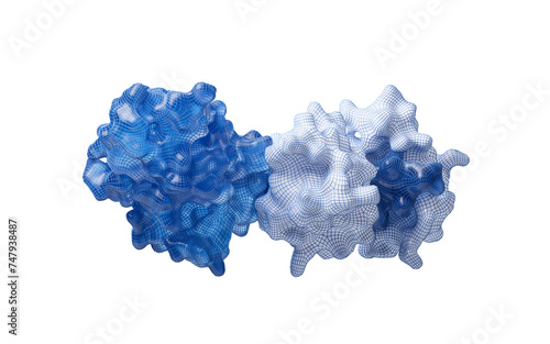 Fototapeta Naklejka Na Ścianę i Meble -  Protein structure with biological concept, 3d rendering.