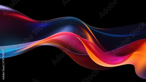 Vibrant wave of colored liquid, perfect for abstract backgrounds