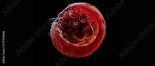 Electron microscopy of blood cells electron microscopy photo
