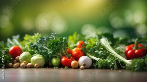 Different types of vegetable banner