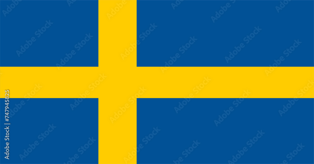 vector illustration flag of Sweden vector illustration flag of Sweden