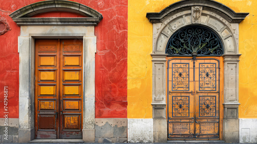 Portuguese door and window details.   v © Rimsha