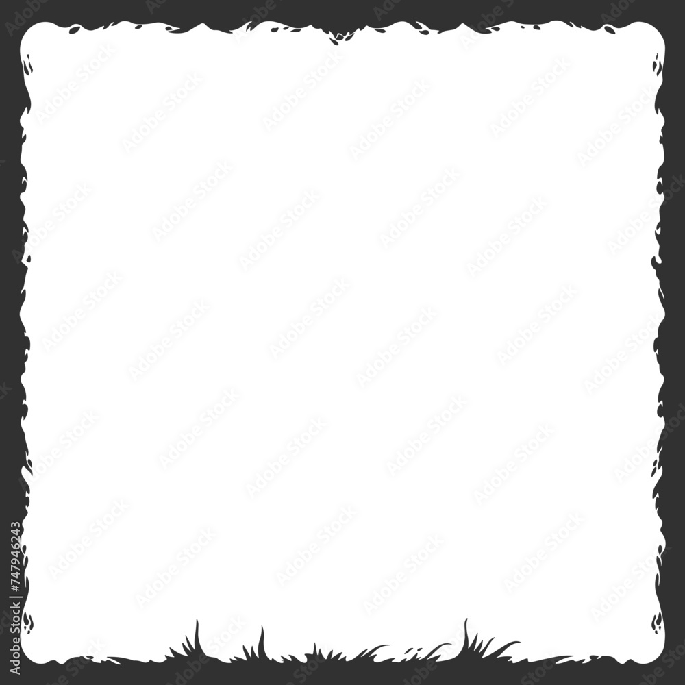 Obraz premium black vector frame without background