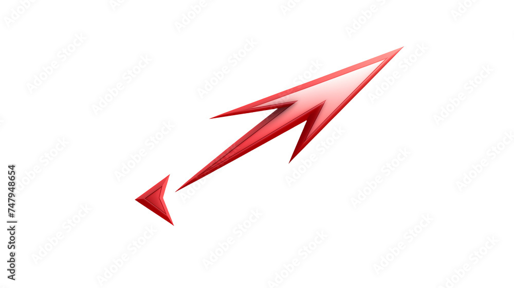 Red arrow pointing upwards, symbolizing growth and progress Red arrow pointing upwards, symbolizing growth and progress