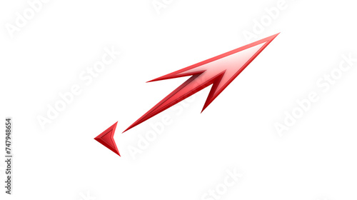 Wallpaper Mural Red arrow pointing upwards, symbolizing growth and progress Torontodigital.ca