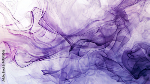 Purple smoke abstract on white background. © Rimsha