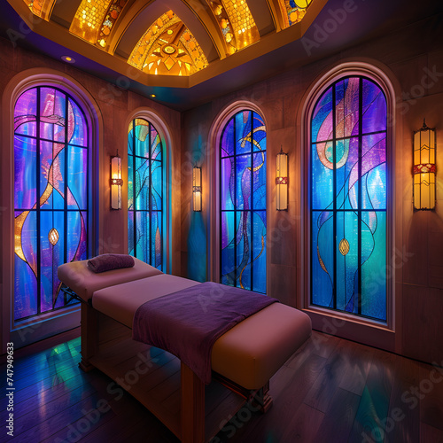 lighting and color to create a mood that resonates with the theme of healing and restoration. 3d render.