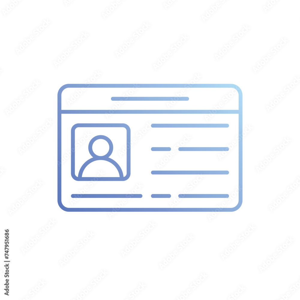 Id Card icon vector stock illustration Id Card icon vector stock illustration