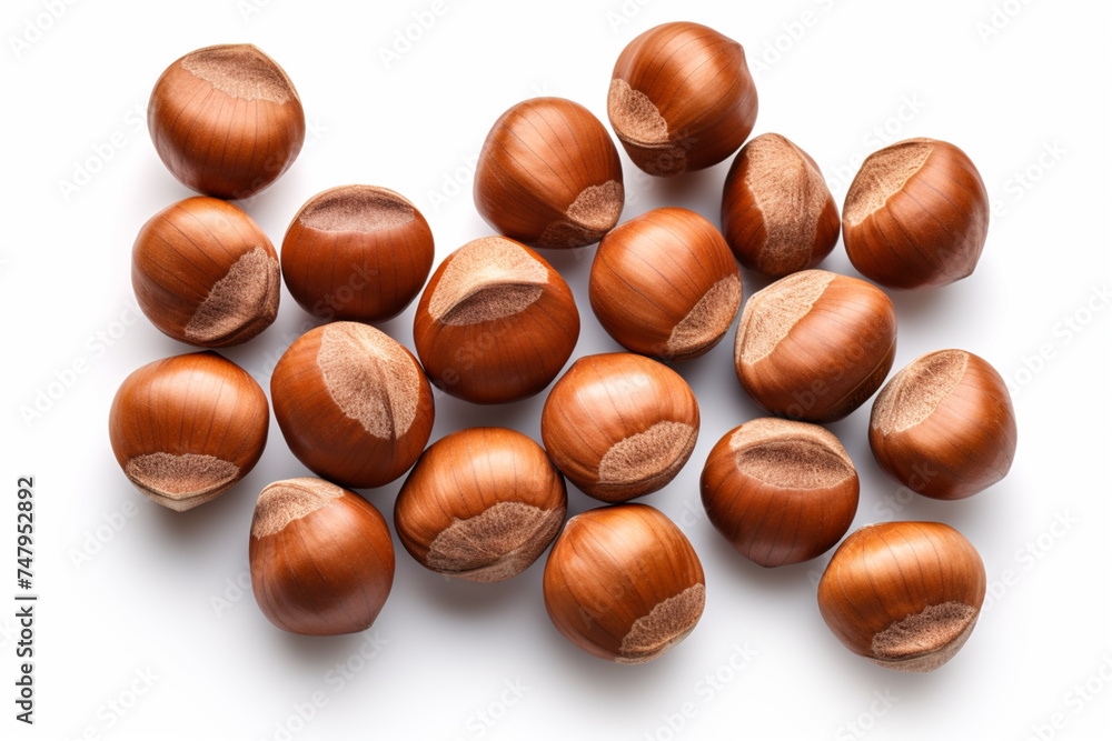 Hazelnut, filbert, cobnut, nut, leaves and plant. Nutty, food, meal, nature, fruit, kernel, eating and eat Hazelnut, filbert, cobnut, nut, leaves and plant. Nutty, food, meal, nature, fruit, kernel, eating and eat