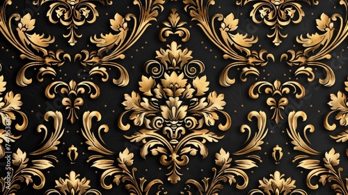 Regal Damask Seamless Motifs