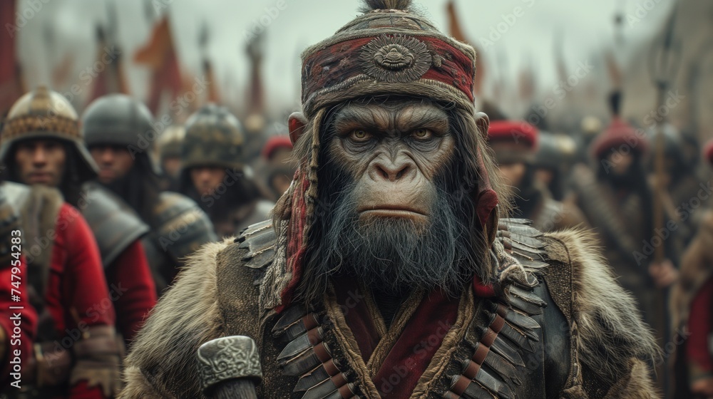 Obraz premium evil monkey commander