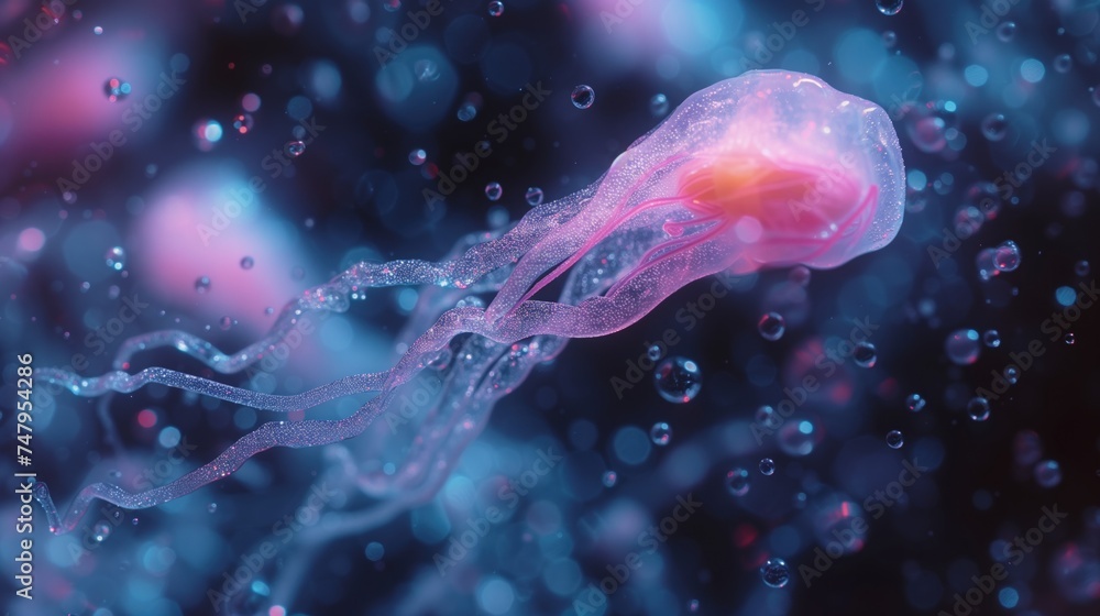 Naklejka premium artificial insemination sperm macro