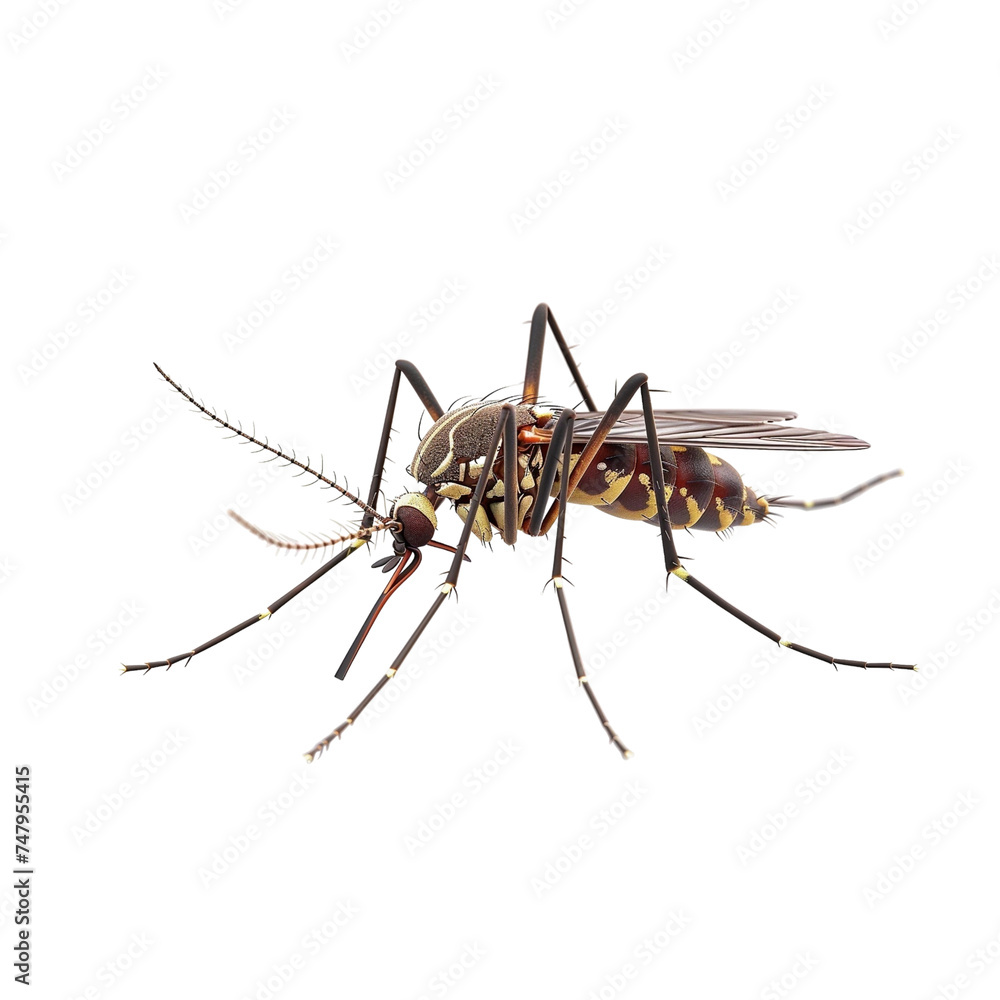 Mosquito isolated transparent, Generative AI Mosquito isolated transparent, Generative AI