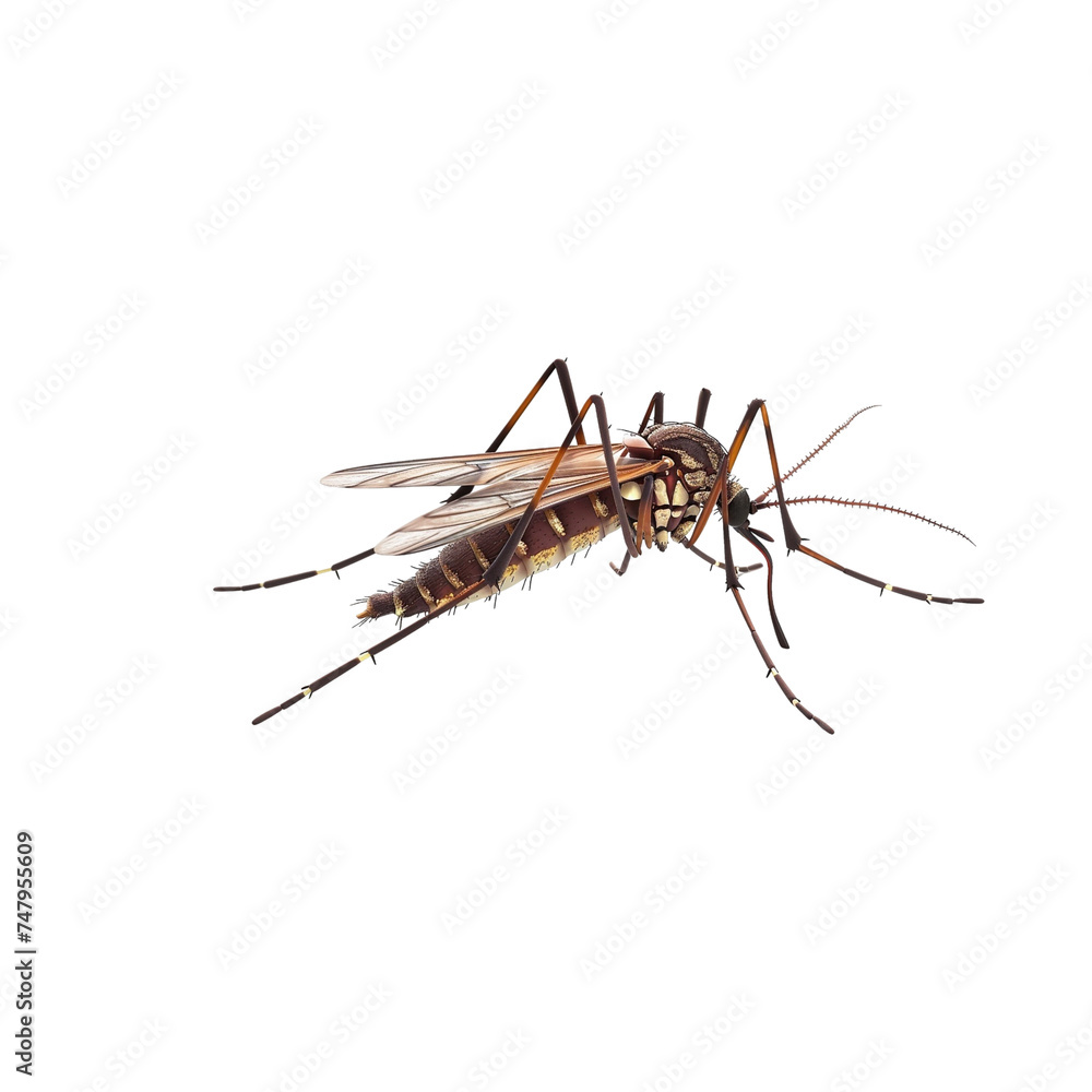 Mosquito isolated transparent, Generative AI Mosquito isolated transparent, Generative AI