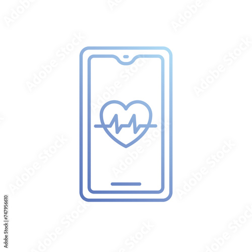 Healthcare App icon vector stock illustration