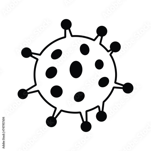 Viral coronavirus isometric vector design, infectious disease
