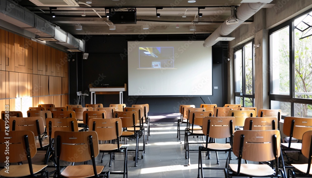 The Future of Work A Presentation in a Modern Conference Room Generative AI The Future of Work A Presentation in a Modern Conference Room Generative AI