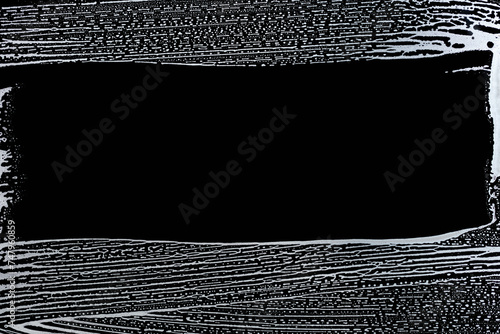 clear strip on soap foamed window glass, black background