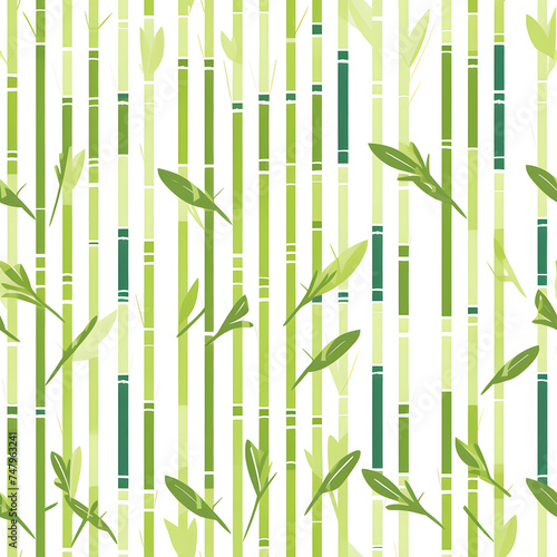 bamboo seamless background vector illustration
