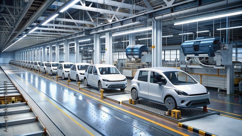 EV Production Line on Advanced Automated Smart Factory.