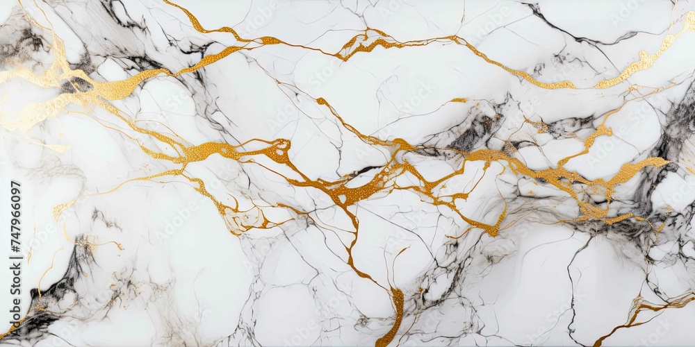 Marble granite white with gold texture background