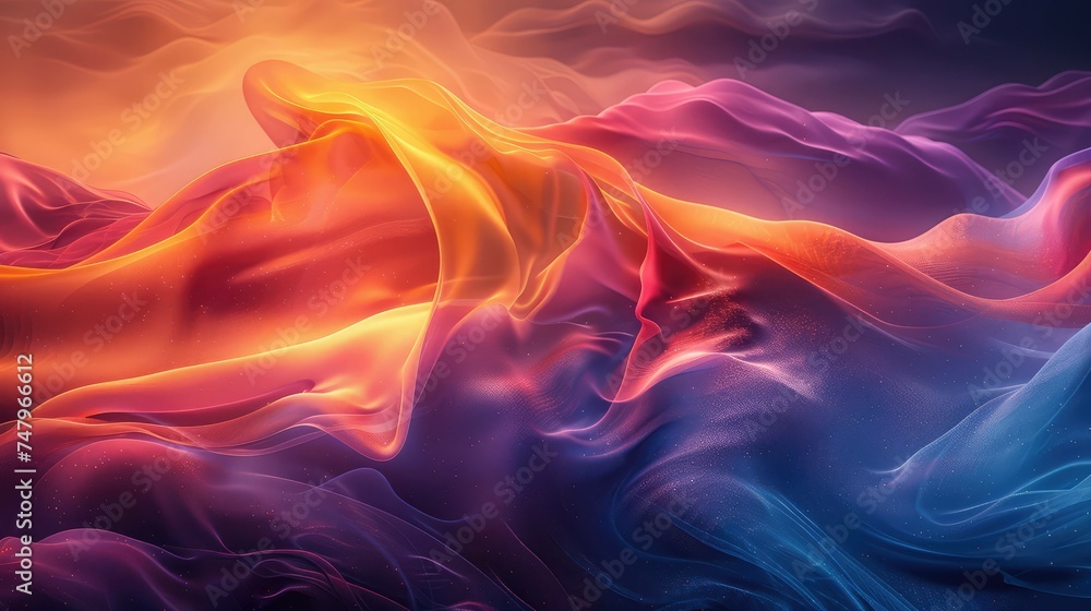 wavy abstract colorful background