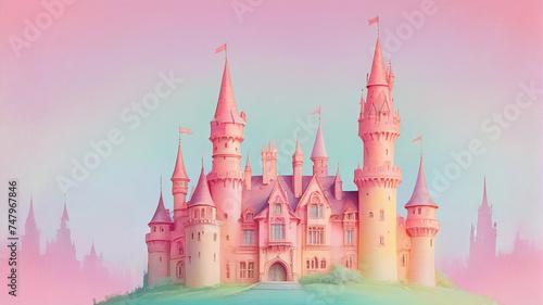 Enchanted castle, generative AI