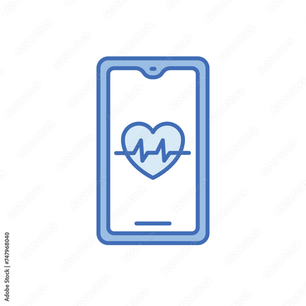 Healthcare App icon vector stock illustration Healthcare App icon vector stock illustration