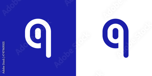 logo typo double lettre B / Q / D espace négatif - logo typo lettre B imbriquée - logo typo lettre D imbriquée - logo typo lettre P imbriquée - logo typo lettre Q imbriquée -  photo