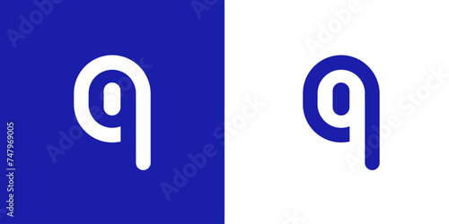 logo typo double lettre B / Q / D espace négatif - logo typo lettre B imbriquée - logo typo lettre D imbriquée - logo typo lettre P imbriquée - logo typo lettre Q imbriquée - 
