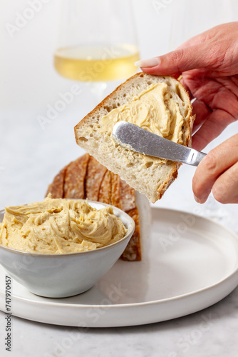 Miso butter with bread