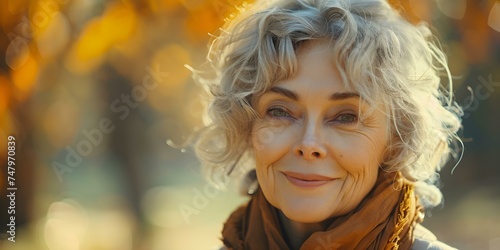 Closeup Portrait of Smiling Elderly Woman: A Warm Expression. Concept Portraiture, Closeup, Smiling Elderly Woman, Warm Expression