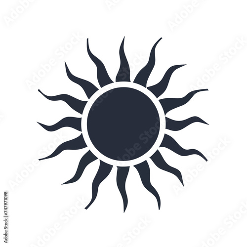 Sun icon sign symbol