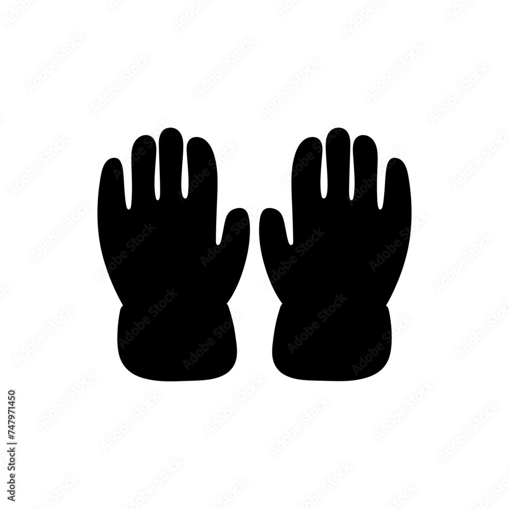 Fototapeta premium Oven mitts icon