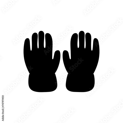 Oven mitts icon