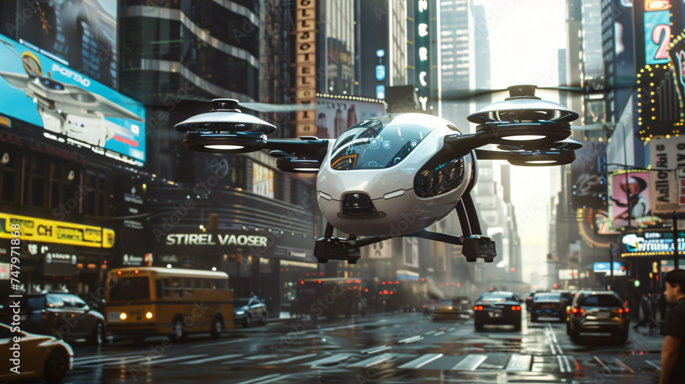Robotic drone taxis