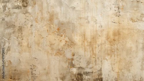 Background with vintage beige canvas texture in muted style. photo