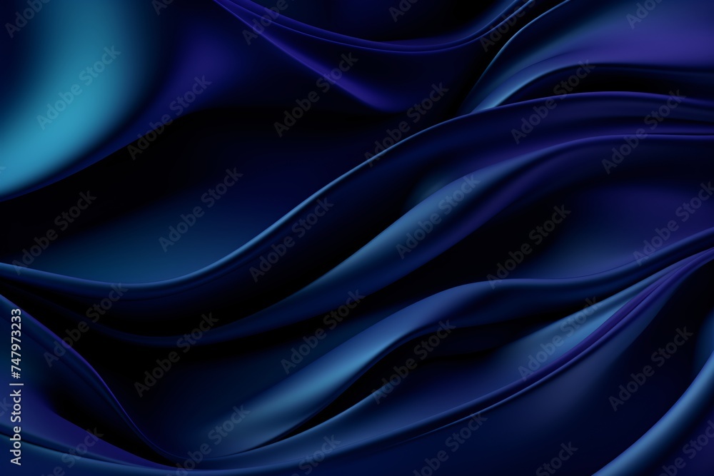 a blue fabric with waves a blue fabric with waves